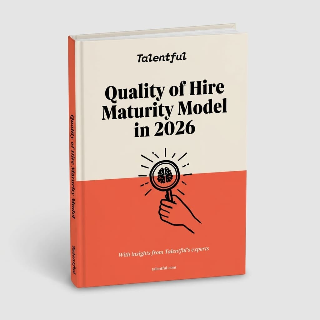 Quality of Hire Maturity Model — 3D book cover mockup